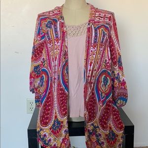 Long colorful kimono